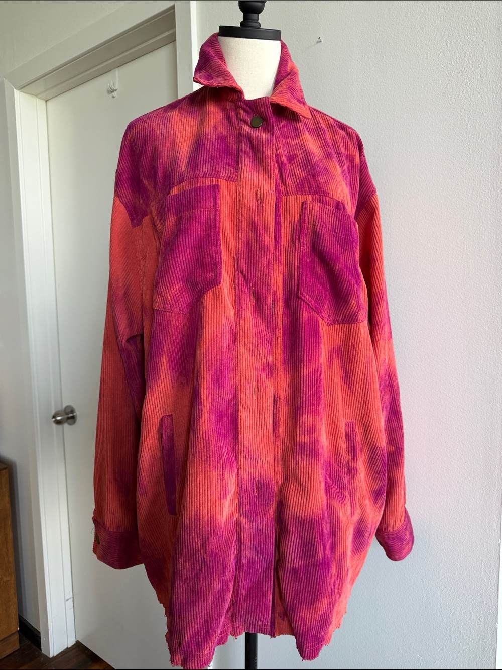 Urban Daizy 🧡Pink-Orange 🩷 Oversized Corduroy Jacket